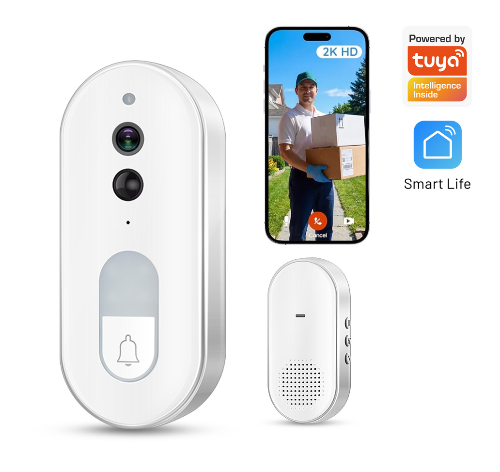 Smart Doorbell Wired - Tuya Smart Video-Türklingel Kabellos 1080P HD