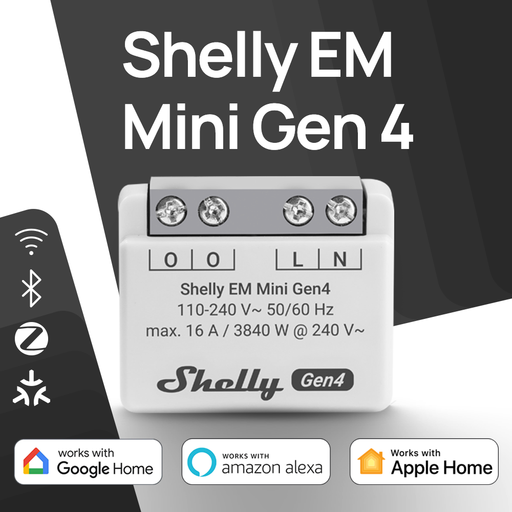 Shelly Relay Module - Shelly EM Mini Gen4 Matter Kompakter