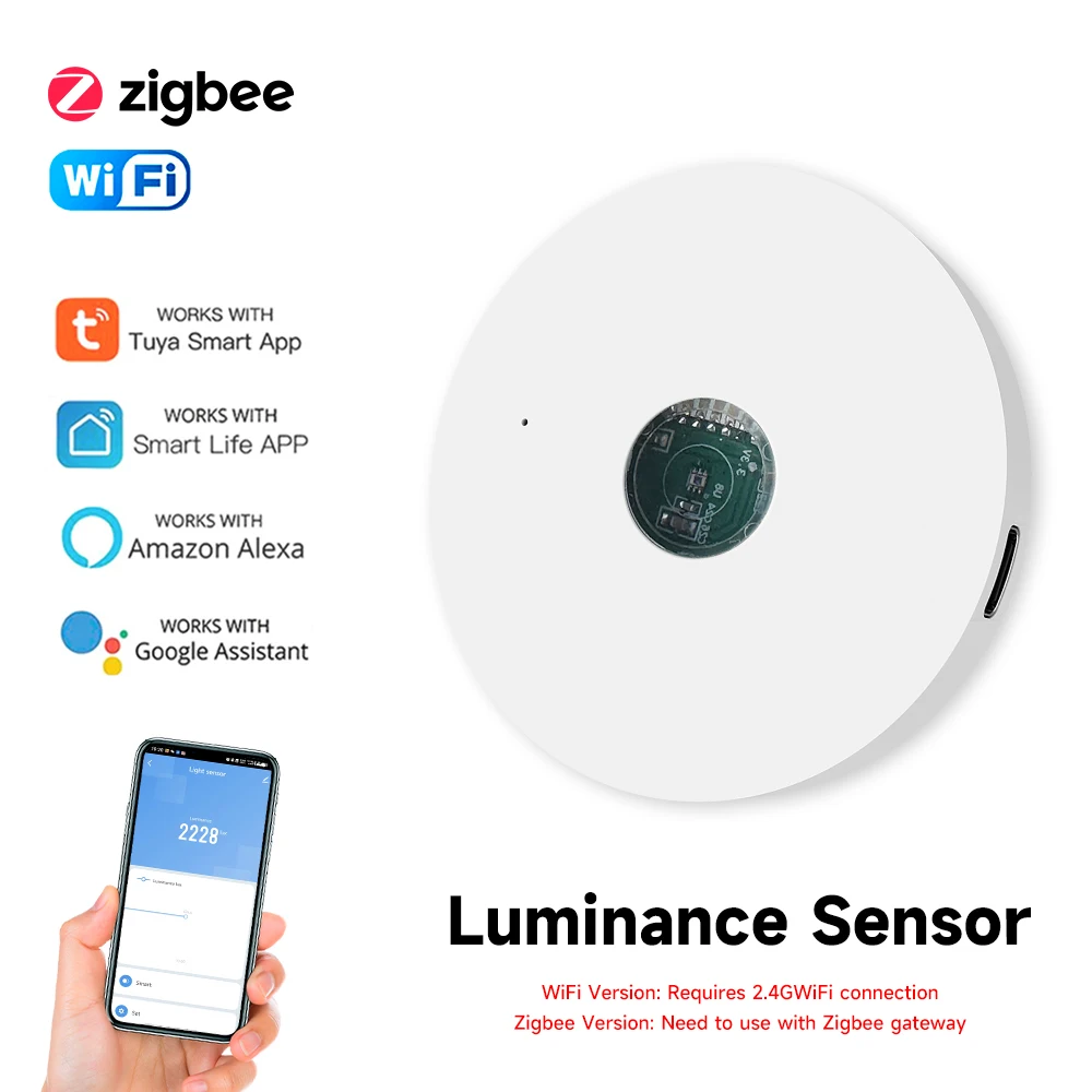 Home Automation Ideas - Tuya WiFi/ZigBee Lichtsensor, Helligkeitsensor, Beleuchtung, Helligkeitsdetektor,
