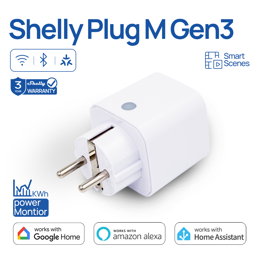 Shelly Relay Module - Shelly Plug M Gen3 WLAN Smart