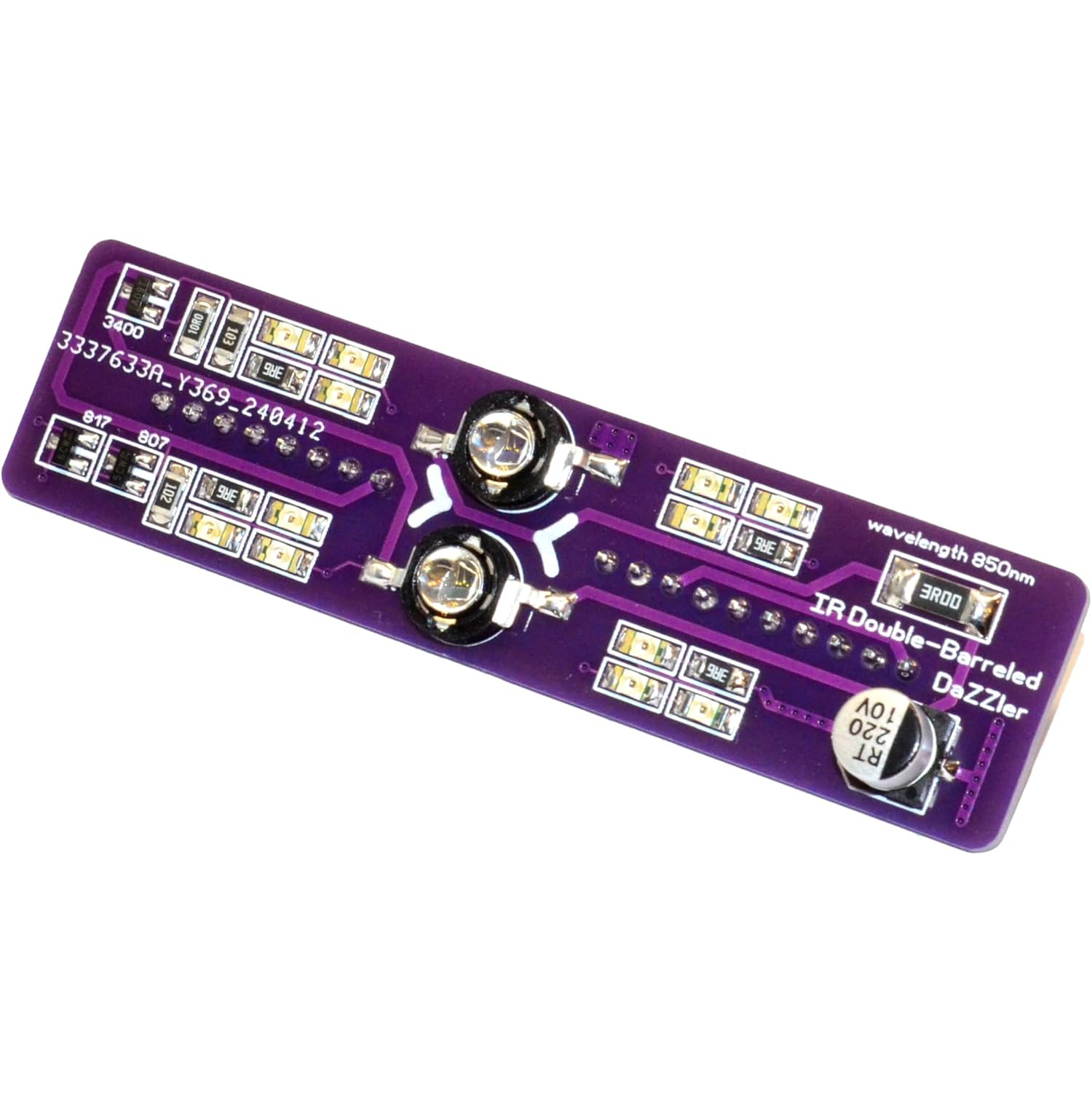 Ir Blaster Universal - Neuer Verbesserter Doppelrohr-IR-LED-Blaster Dazzler 850nm Kompatibel