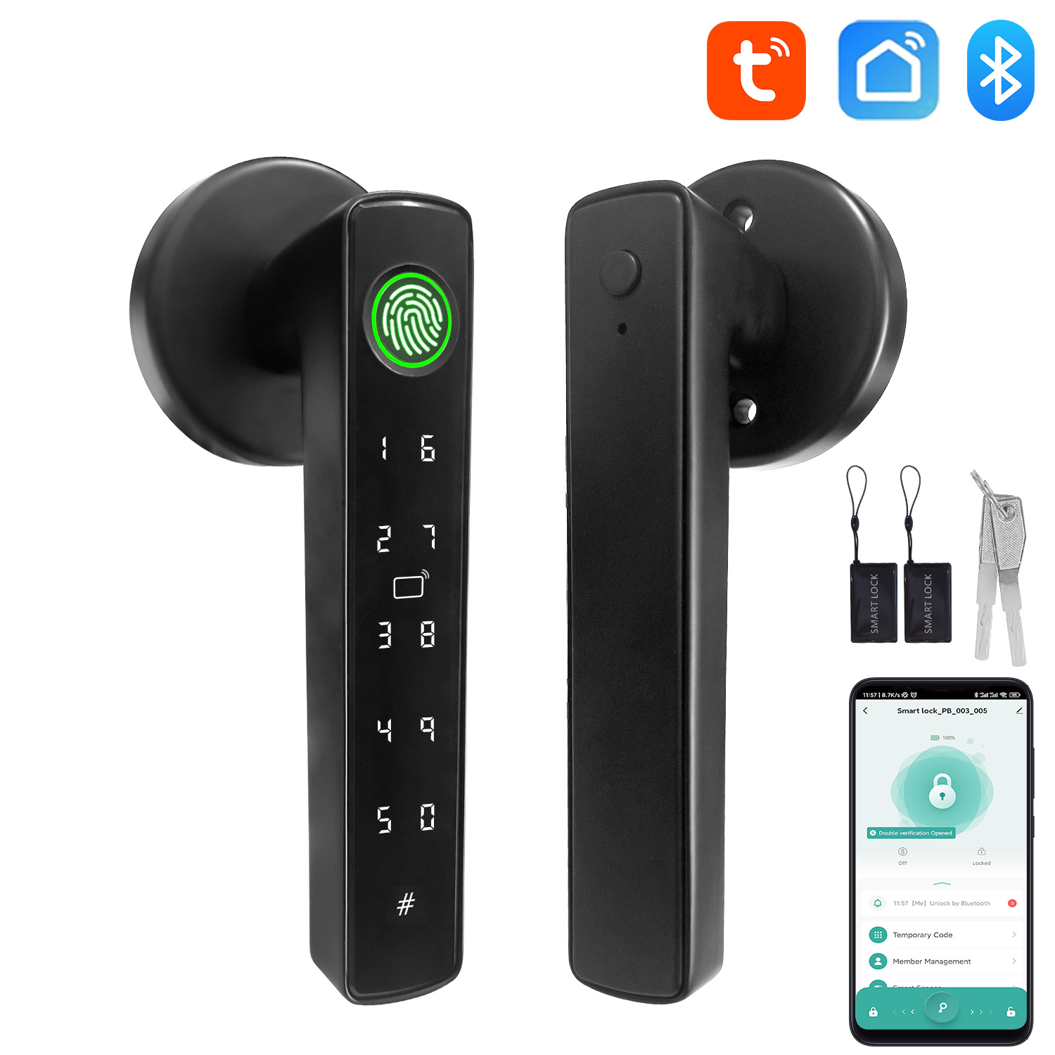Home Automation Tutorial - Tuya Smart Bluetooth Türschloss Biometrisches Elektronisches