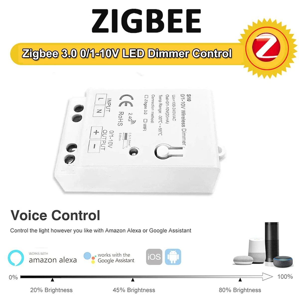 Zigbee 3.0 0-10V 1-10V Dimmer- – Zigbee Coordinator Stick Bewertung und Preis