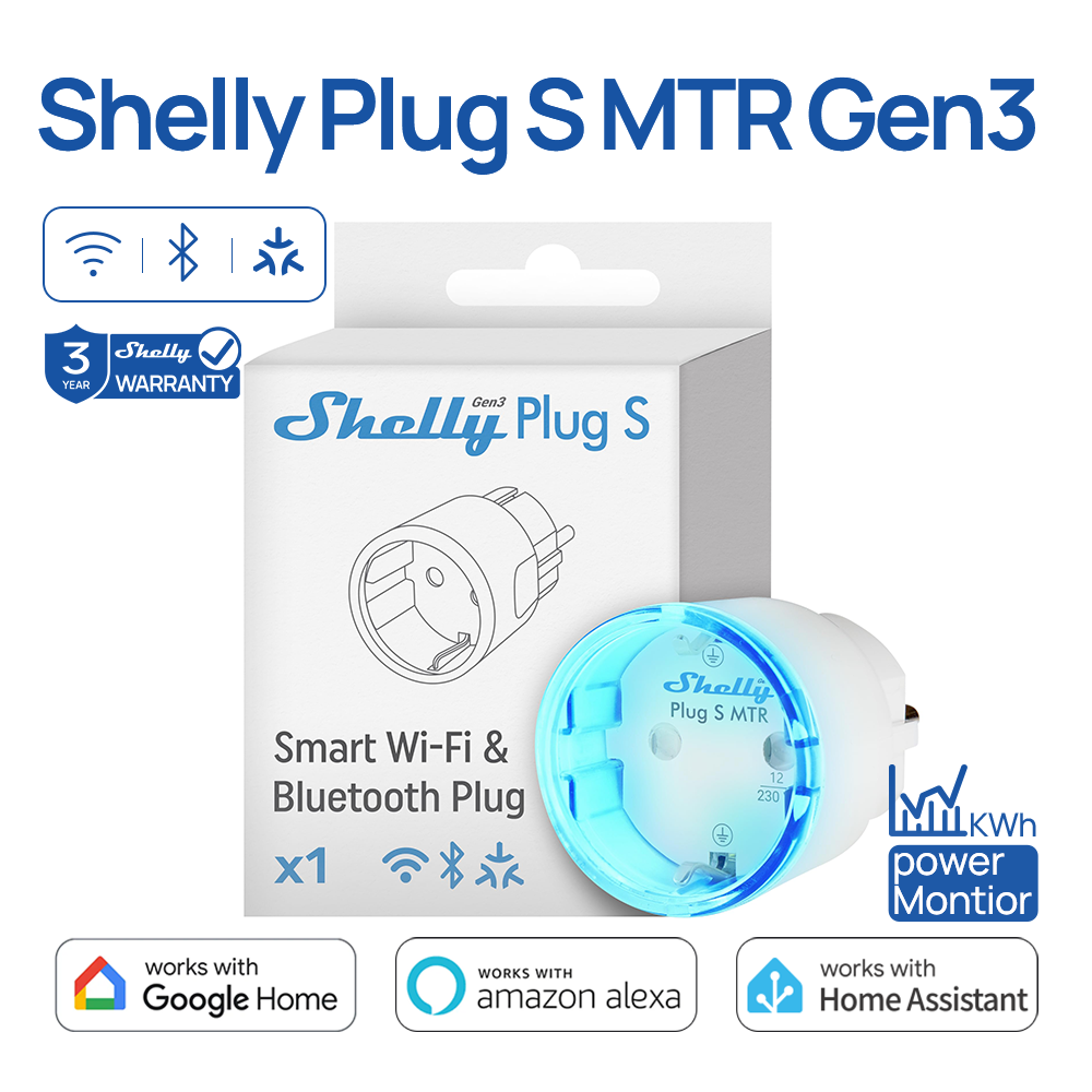 Shelly Plug S MTR Gen3 Matter- – Shelly Relay Module Bewertung und Preis