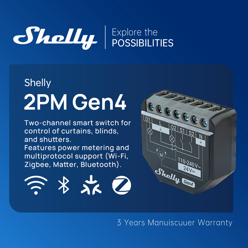 Shelly 2PM Gen4 Zigbee 2-Kanal – Shelly Relay Module Bewertung und Preis