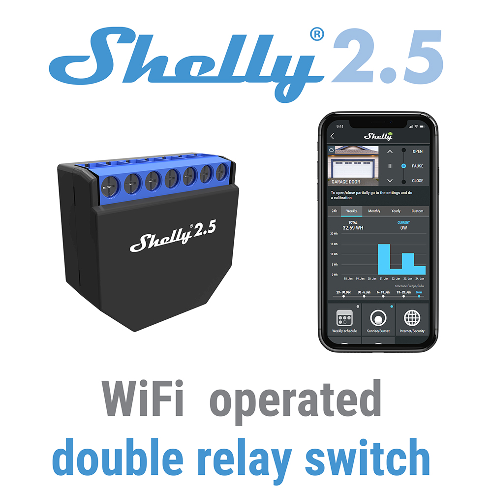 Shelly 2,5 Smart Home Doppel R – Shelly Relay Module Bewertung und Preis