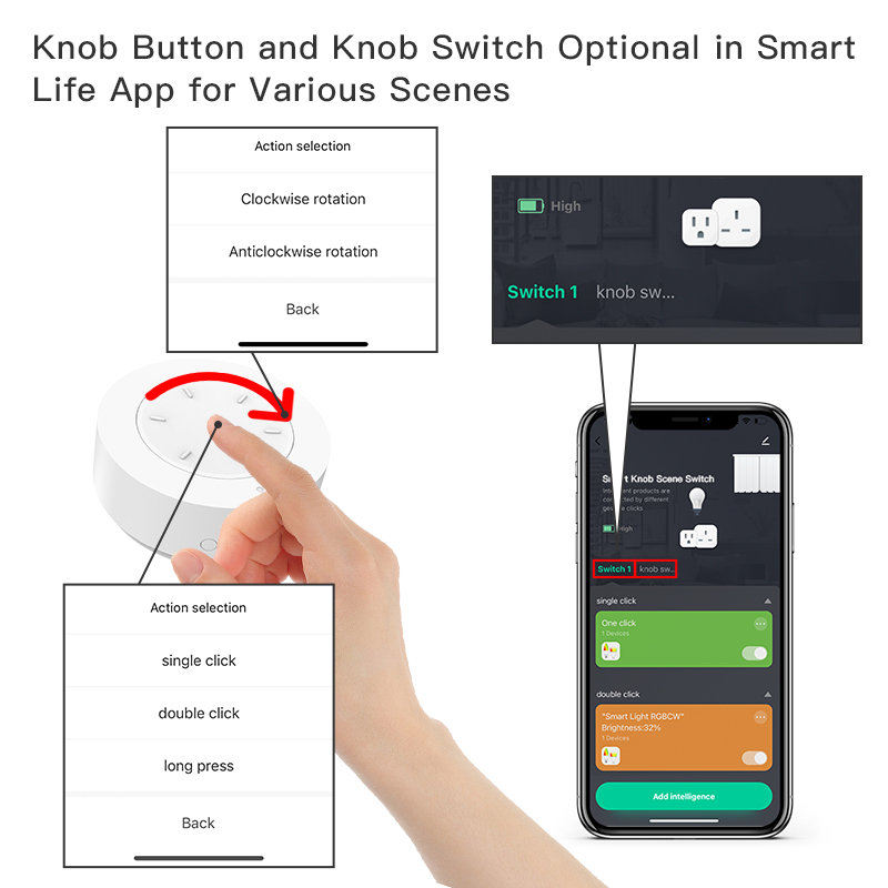 Intelligenter ZigBee-Drehschal – Home Automation Ideas Bewertung und Preis