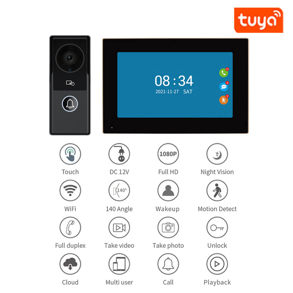 7/10 Zoll Video-Gegensprechanl – Smart Doorbell Wired Bewertung und Preis