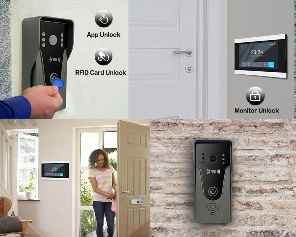 Tuya 1080P 7 Zoll Farbe Touch  – Smart Doorbell Wired Bewertung und Preis
