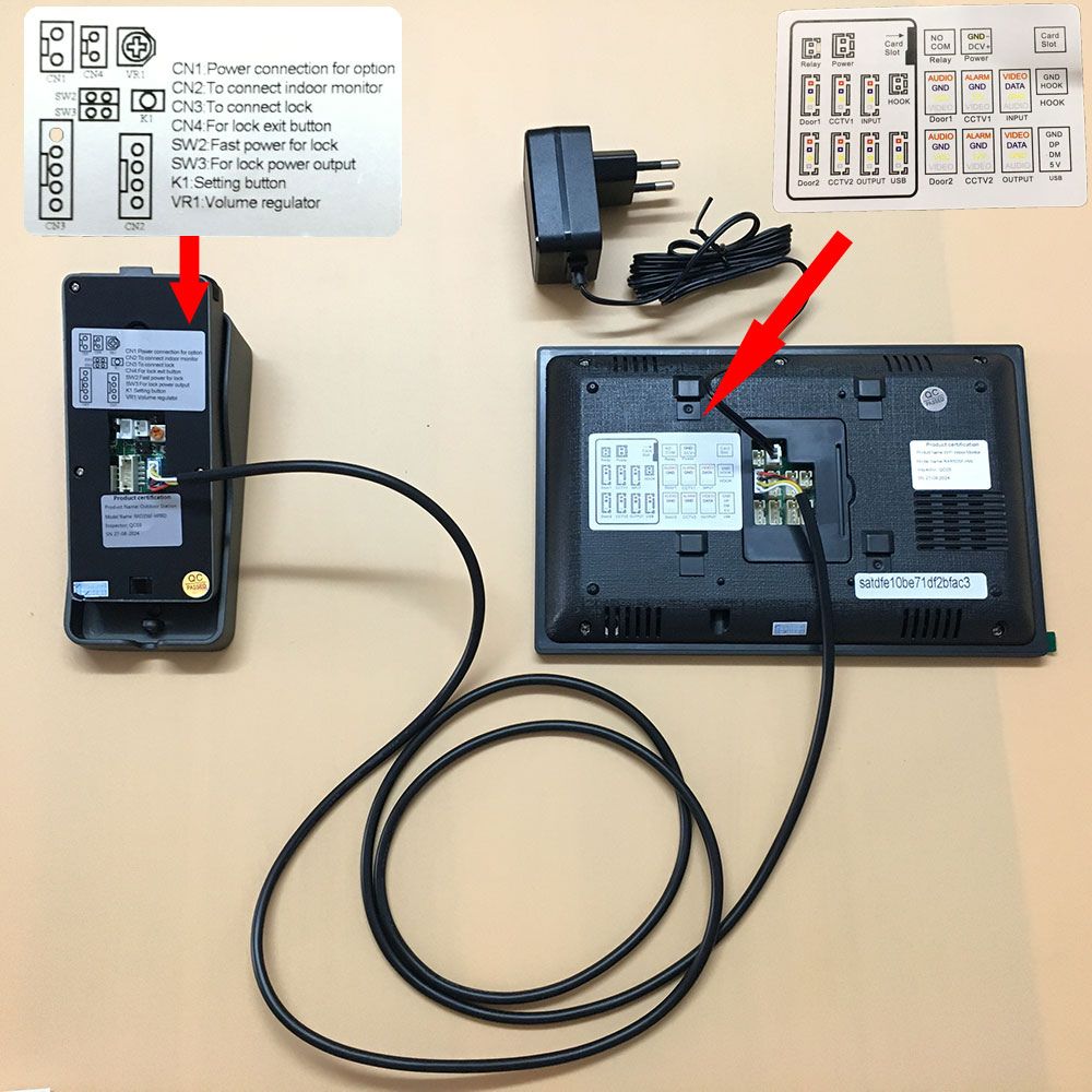 Tuya 1080P 7 Zoll Farbe Touch  – Smart Doorbell Wired Bewertung und Preis